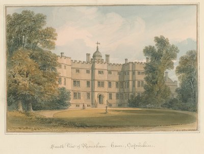 Oxfordshire - Casa Rousham, 1823 de John Buckler