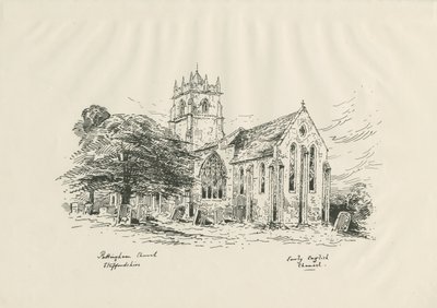 Iglesia de Pattingham (zincografía) de John Buckler
