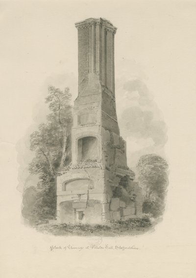 Pillaton Hall - Chimenea de la Cocina de John Buckler