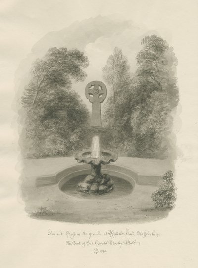 Rolleston Hall - Cruz antigua de John Buckler