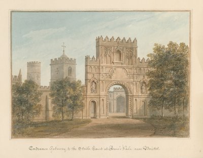 Somerset - Bristol - Entrada al Patio de Establos en Arno Vale, 1827 de John Buckler