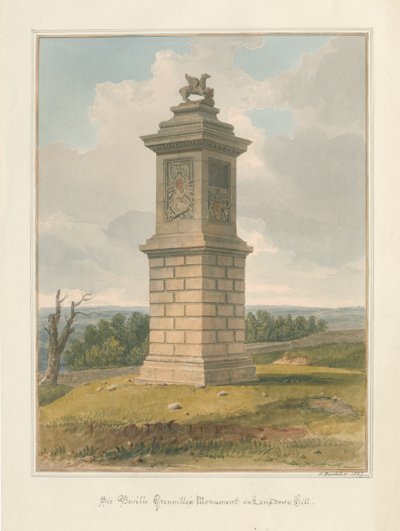 Somerset - Colina de Lansdowne - Monumento a Sir Beville Grenville de John Buckler