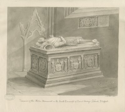 Stafford - Monumento Aston en la Iglesia de Santa María de John Buckler