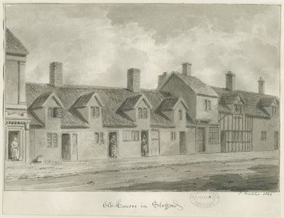 Stafford - Casas antiguas en Eastgate Street de John Buckler