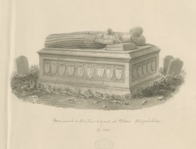 Iglesia de Stone - Tumba de William Crompton de John Buckler