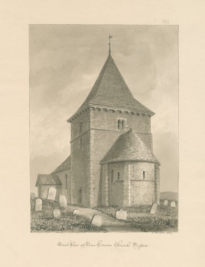 Sussex - Iglesia de Newhaven, 1830 de John Buckler