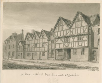 Tamworth - Casas Antiguas en Church Street de John Buckler