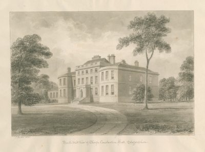 Thorpe Constantine Hall: dibujo en sepia, 1848 de John Buckler