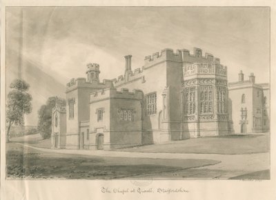 Capilla en Tixall Hall de John Buckler