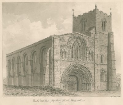 Iglesia Priorato de Tutbury de John Buckler