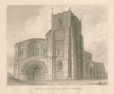 Iglesia Prioral de Tutbury de John Buckler