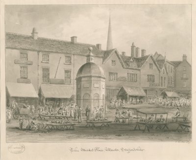 Uttoxeter Town - Plaza del Mercado de John Buckler