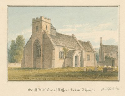 Wiltshire - Iglesia de Teffont Evias de John Buckler