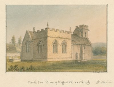 Wiltshire - Iglesia de Teffont Evias de John Buckler
