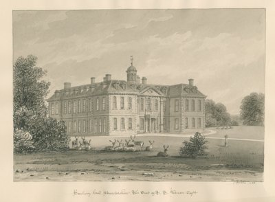 Worcestershire - Hanbury Hall, 1833 de John Buckler