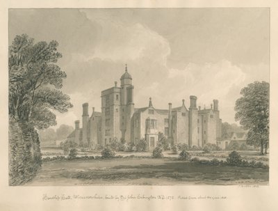 Worcestershire - Hindlip Hall, 1833 de John Buckler
