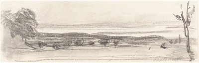 Una vista a través del parque, Chatsworth, Derbyshire de John Burgess
