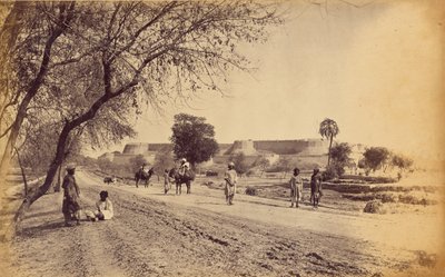 Fuerte de Peshawur y alrededores, desde la Cárcel de John Burke
