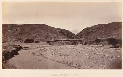 El puente en Surakh-aub, 1879 de John Burke