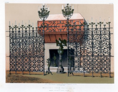 Rejas de hierro forjado, siglo XIX de John Burley Waring