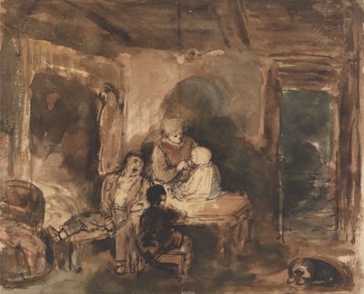 Interior de la cabaña de John Burnet