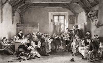 La escuela. Siglo XIX. de John Burnet
