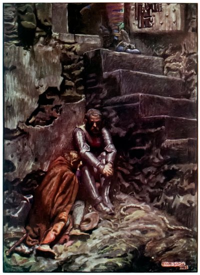 "Cristiano y Esperanzado en el Castillo de la Duda" de "El progreso del peregrino desde este mundo, hasta el que está por venir" de John Bunyan de John Byam Liston Shaw