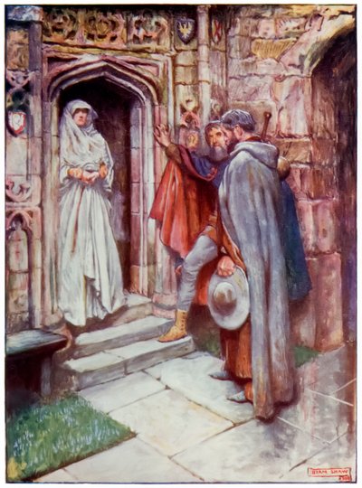"Cristiano ante la Discreción" de "El progreso del peregrino de este mundo, al que está por venir" de John Bunyan de John Byam Liston Shaw
