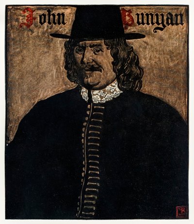 John Bunyan (1872-1919) autor de El progreso del peregrino de este mundo al venidero, ilustración de Byam Shaw (1872-1919) de John Byam Liston Shaw