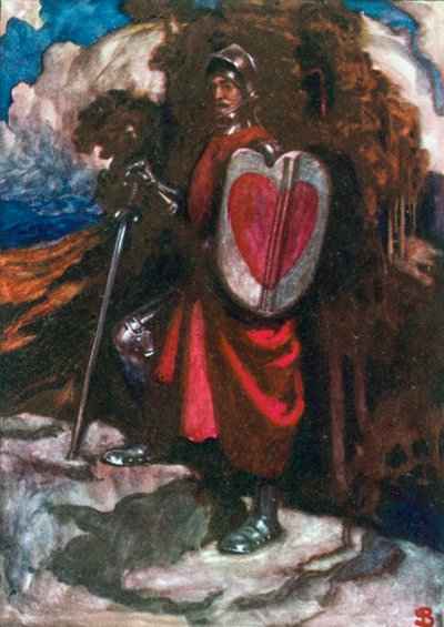 Mr Greatheart (litografía en color) de John Byam Liston Shaw