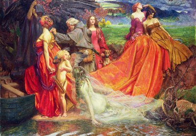 Ahora es el año del peregrino, la carga del otoño de John Byam Liston Shaw