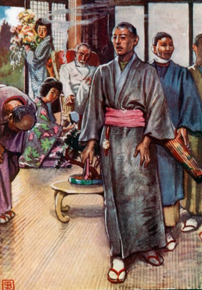 Puccini, Madam Butterfly (litografía en color) de John Byam Liston Shaw