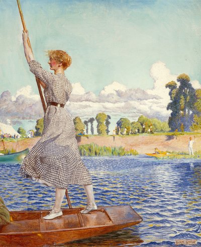 La Regata (óleo sobre lienzo) de John Byam Liston Shaw