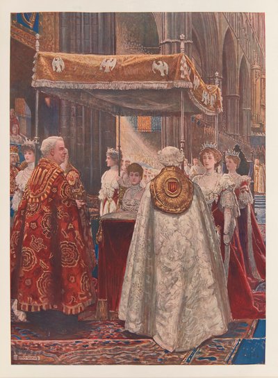 Unción de la Reina Alexandra de John Byam Liston Shaw