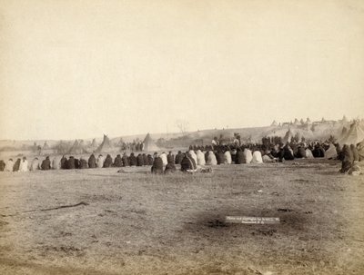 Consejo indio en campamento hostil, 1891 de John C. H. Grabill