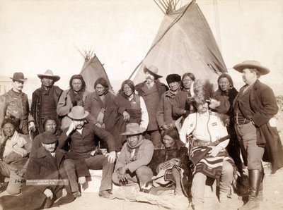 Jefes indios y funcionarios de EE.UU. en Pine Ridge, 1891 de John C. H. Grabill