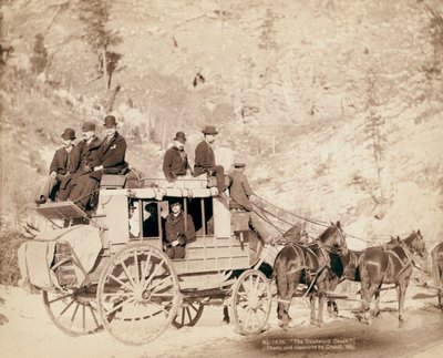 La diligencia del Viejo Oeste Deadwood de John C. H. Grabill