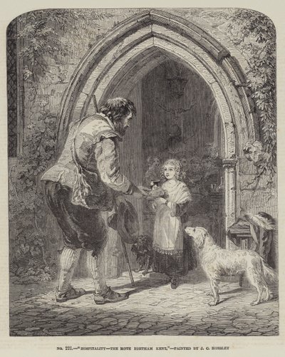 Hospitalidad, el Mote, Ightham, Kent de John Callcott Horsley
