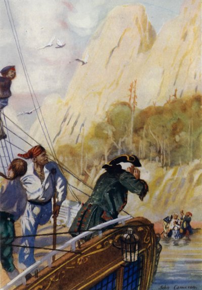 Ilustración para La isla del tesoro de John Cameron