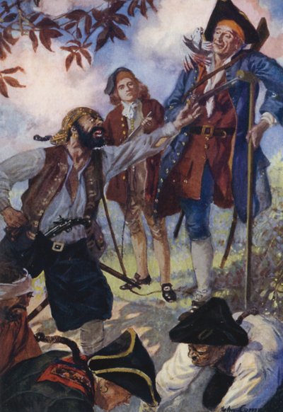 Ilustración para La Isla del Tesoro de John Cameron