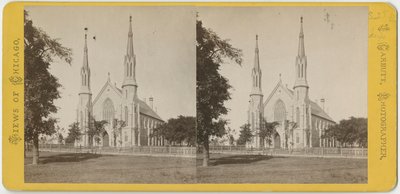 Vista estereoscópica de la Iglesia de la Unidad, c.1870 de John Carbutt