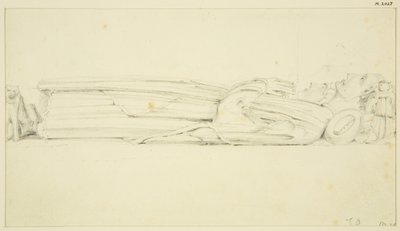 Efigie de William Canynges en Santa María Redcliffe (y la otra efigie en el reverso) de John Carter