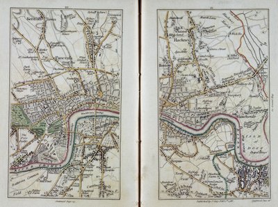 Mapa del este de Londres, placas 20-21, de 
