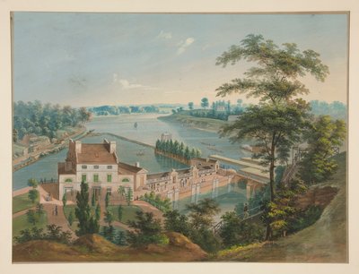 Obras hidráulicas en Fairmount Park, Filadelfia de John Caspar Wild