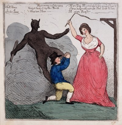 Sister Jane, c.1791 (grabado coloreado a mano) de John Cawse