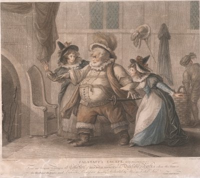 La huida de Falstaff - "Las alegres comadres de Windsor", Acto IV, Escena II de John Chapman