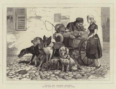 Cadenas y esclavitud, Amberes (grabado) de John Charles (after) Dollman