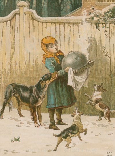 La cena de Navidad en peligro de John Charles Dollman