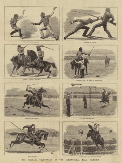 El Torneo Militar en el Agricultural Hall, Islington de John Charles Dollman