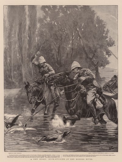 Un nuevo deporte, golpeo de patos en el río Modder de John Charlton